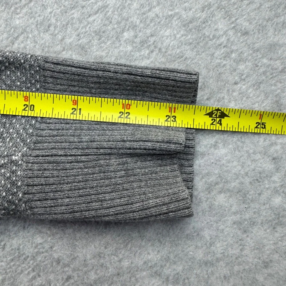 Tommy Hilfiger Mens Textured Crewneck Sweater XS Gray Cotton‎ Preppy